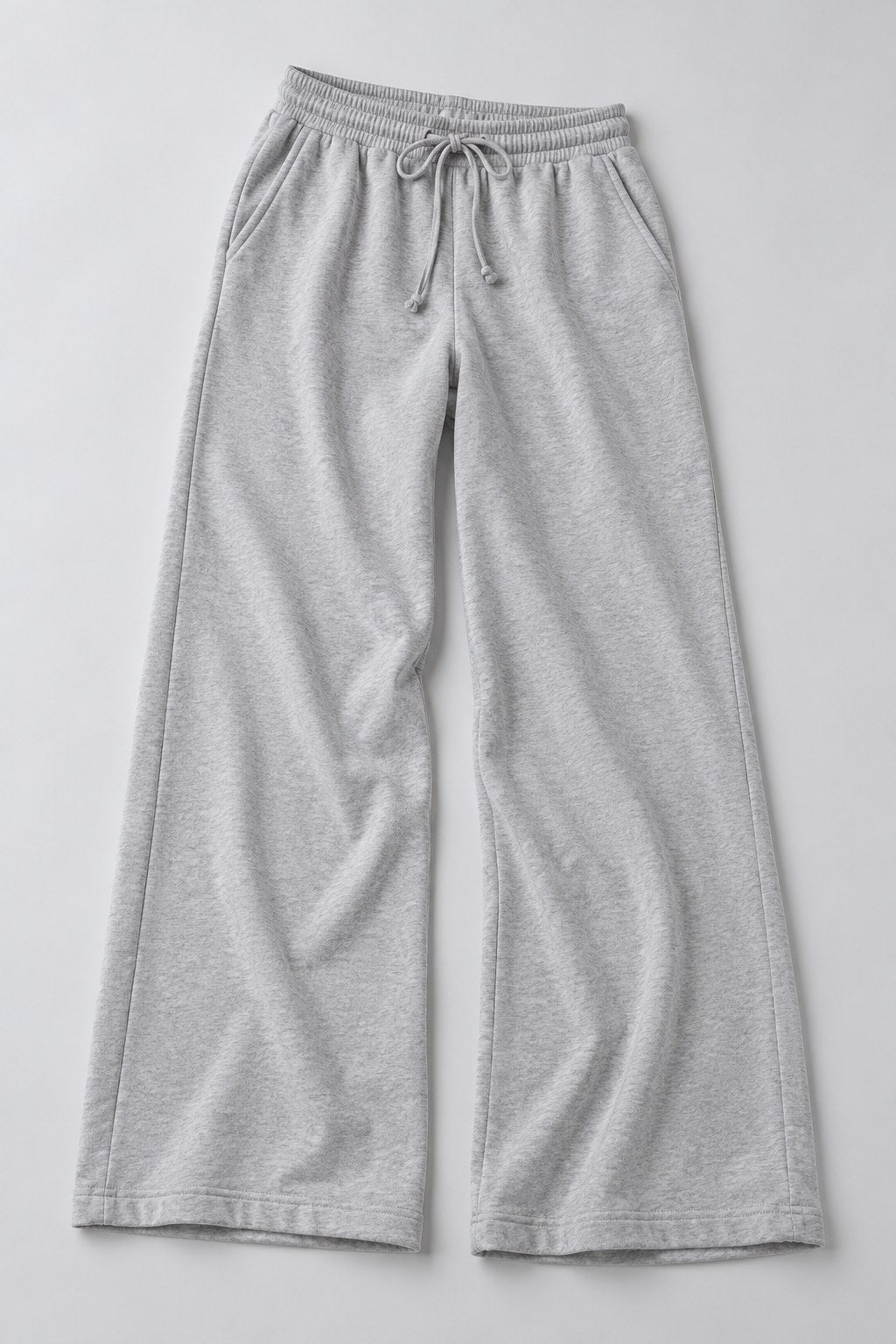 Oversized Wide-Leg Sweatpants - Heather Grey